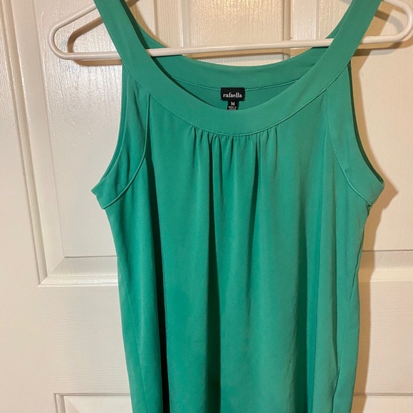 Rafaella Tops - Kelly Green Sleeveless Blouse